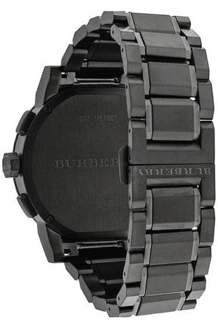 Montre Homme Burberry – Chronographe Acier Bleu Nuit Swiss Made