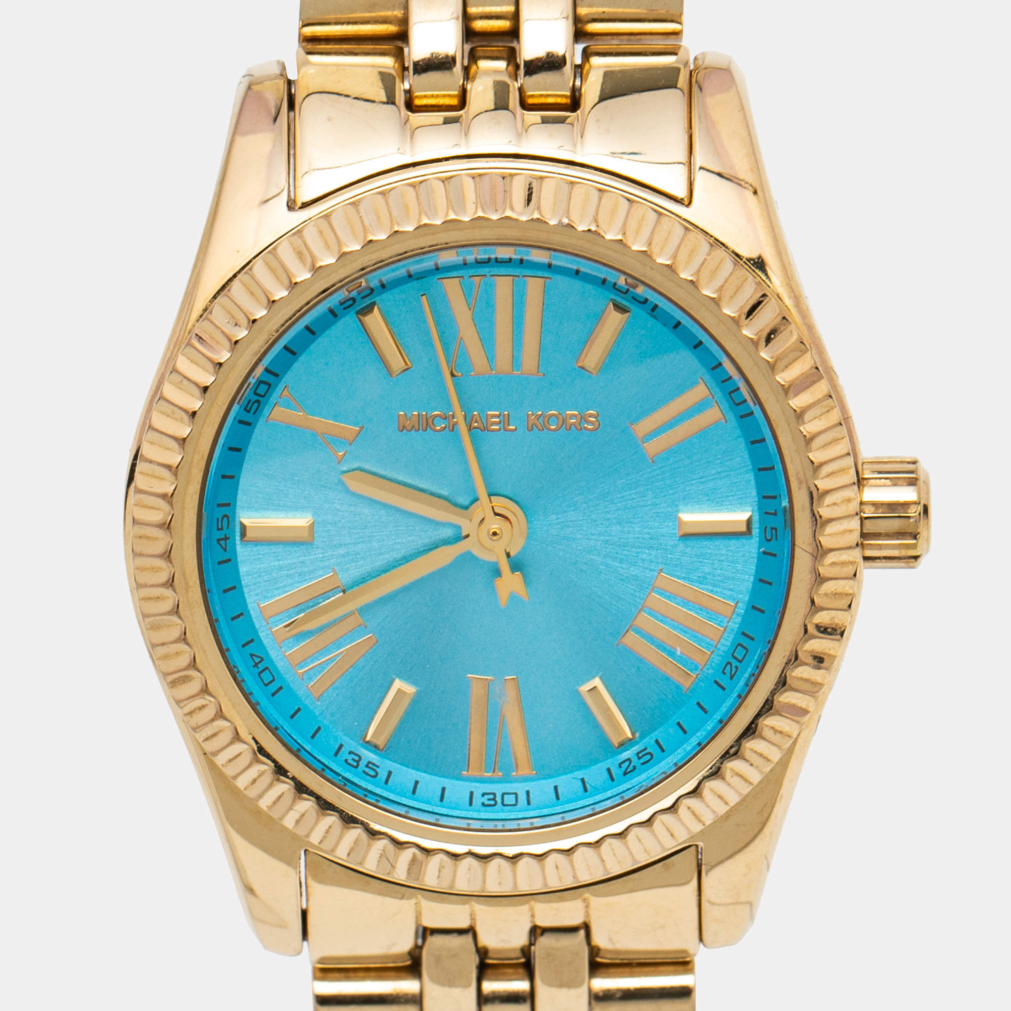 Montre Femme Michael Kors – Gold et Cadran Bleu Turquoise