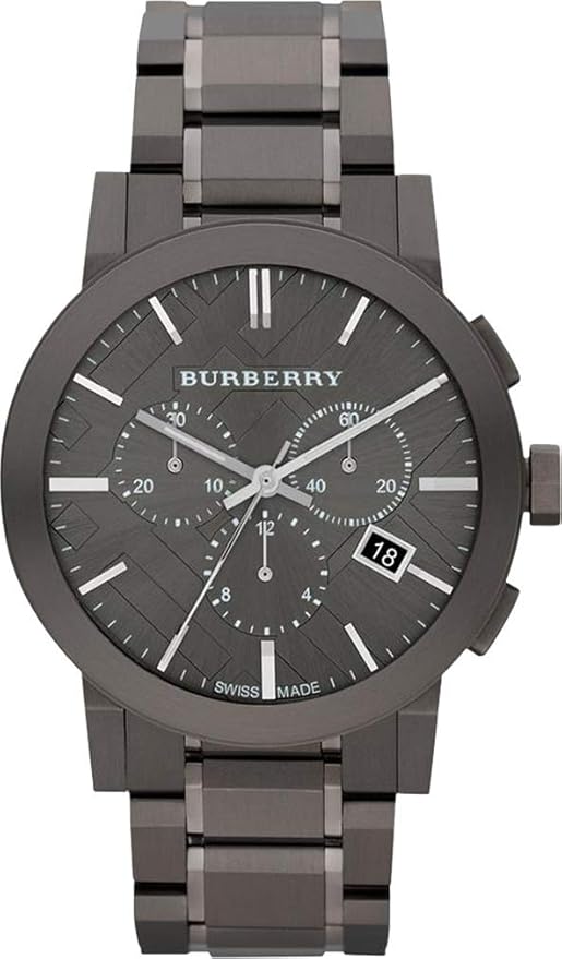 Montre Homme Burberry – Chronographe Acier Full Black Swiss Made