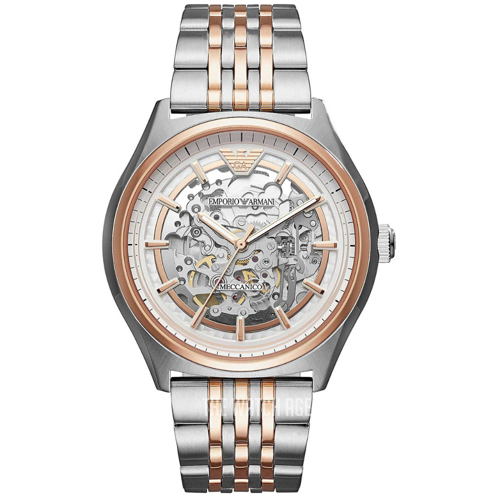 Montre Homme Emporio Armani – Automatique Squelette Bicolore