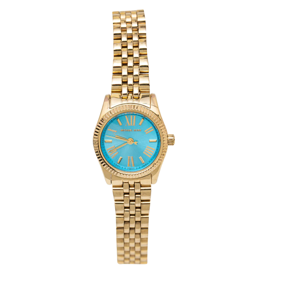 Montre Femme Michael Kors – Gold et Cadran Bleu Turquoise