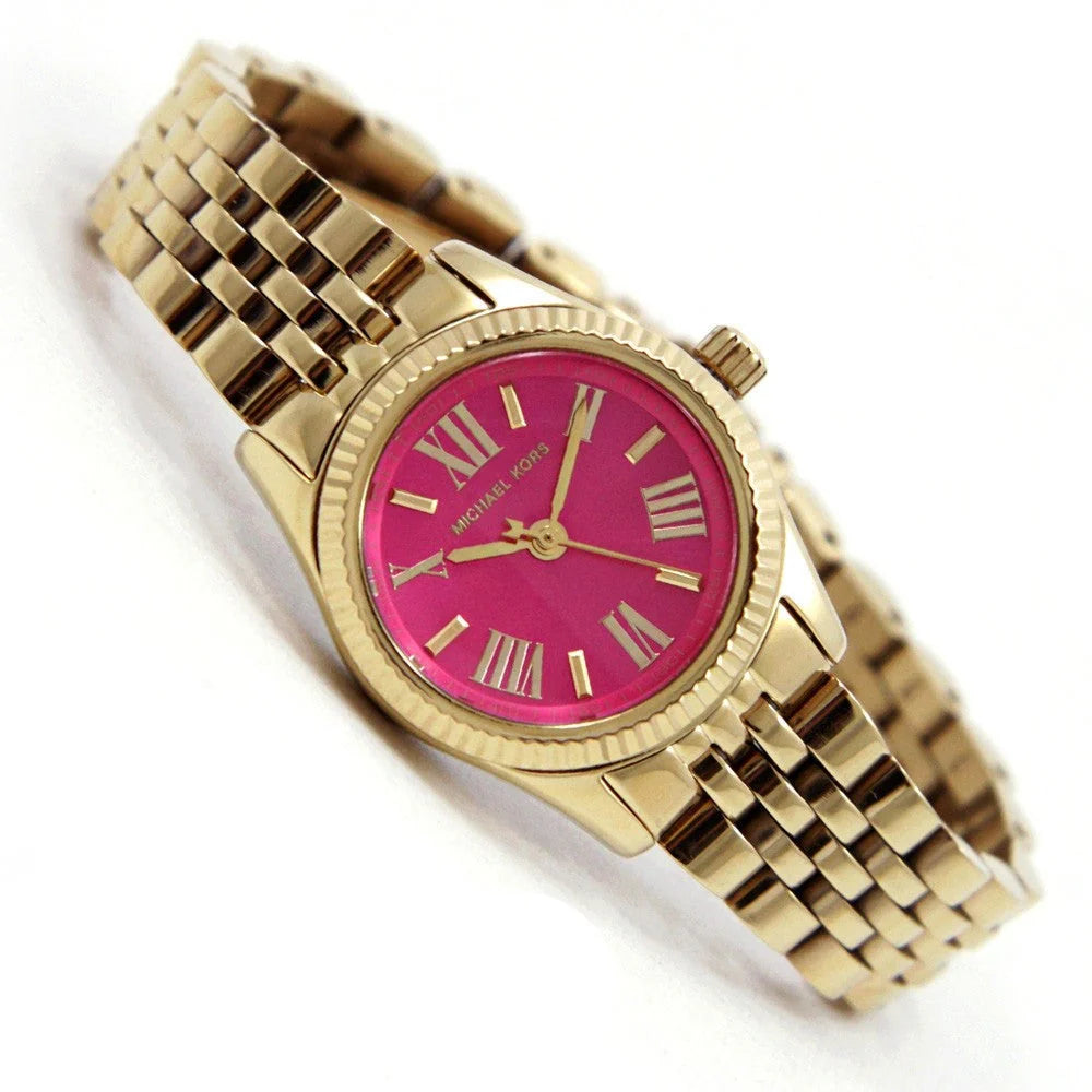 Montre Femme Michael Kors – Gold et Cadran Rose Fuchsia