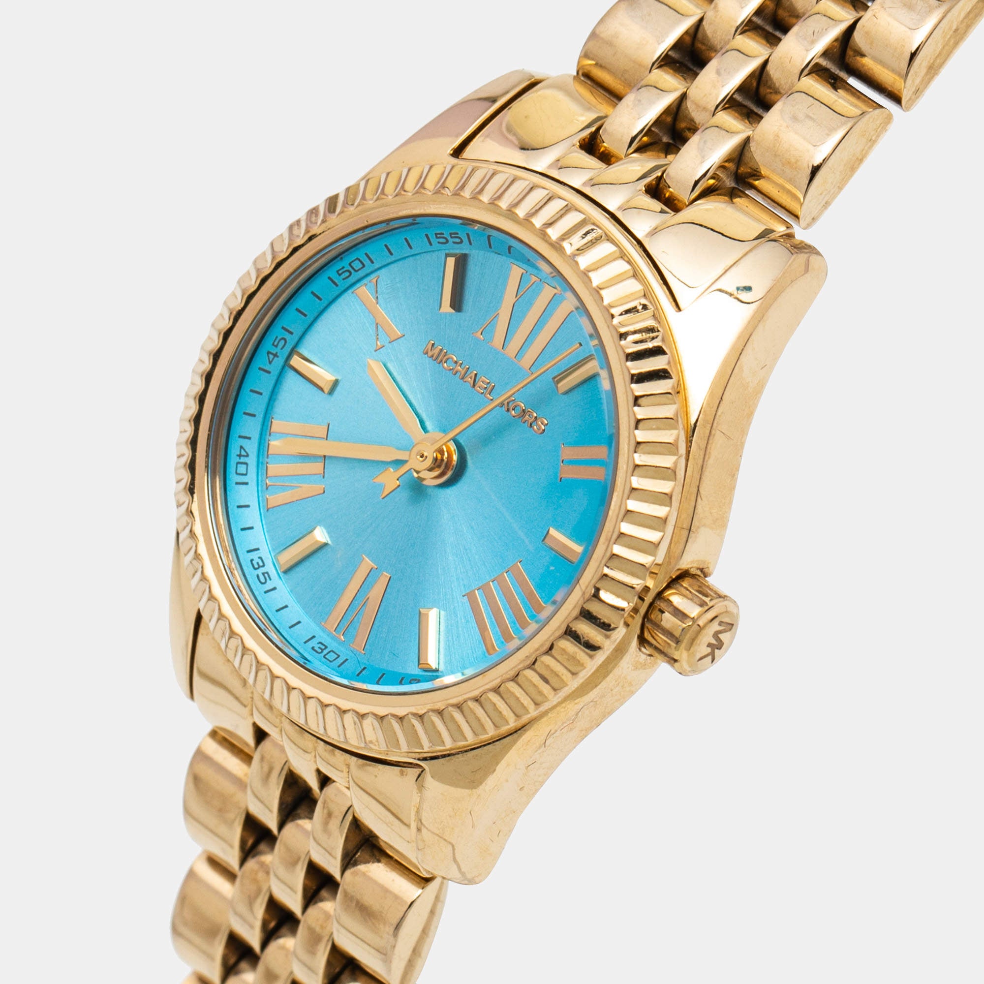 Montre Femme Michael Kors – Gold et Cadran Bleu Turquoise